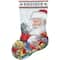 Design Works Santa & Kitten Counted Cross Stitch Stocking Kit